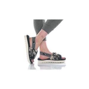 KOOLABURRA BY UGG FUZZN II TYE DYE FAUX FUR SLIPPERS BLUE SIZE 9